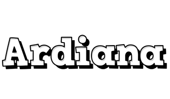 Ardiana snowing logo