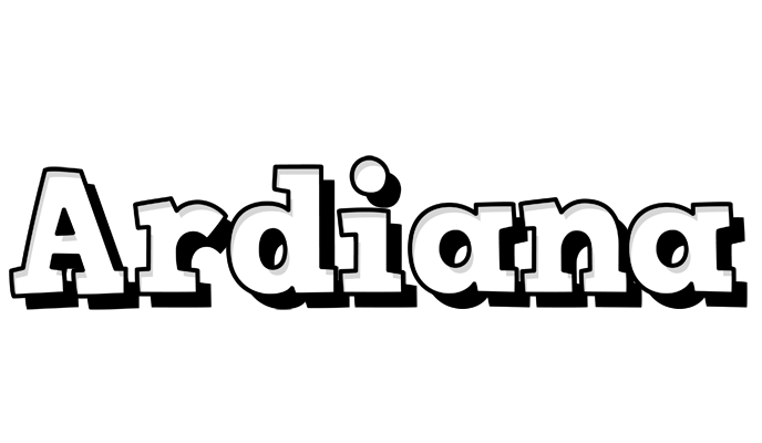 Ardiana snowing logo