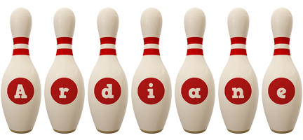 Ardiane bowling-pin logo