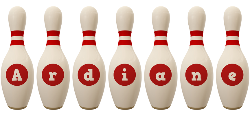 Ardiane bowling-pin logo