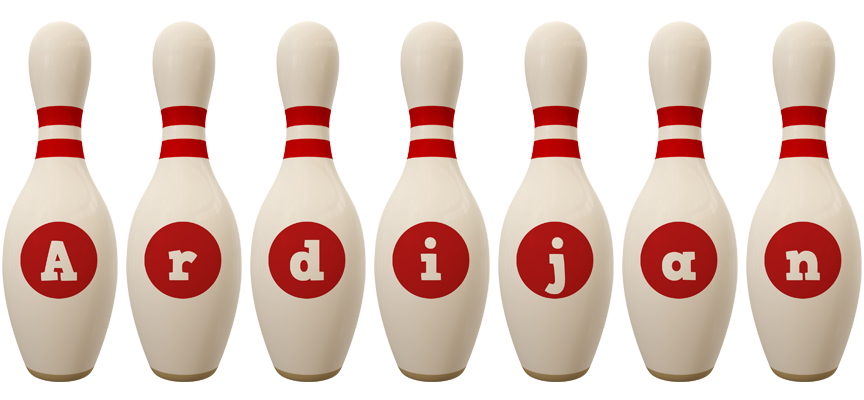 Ardijan bowling-pin logo