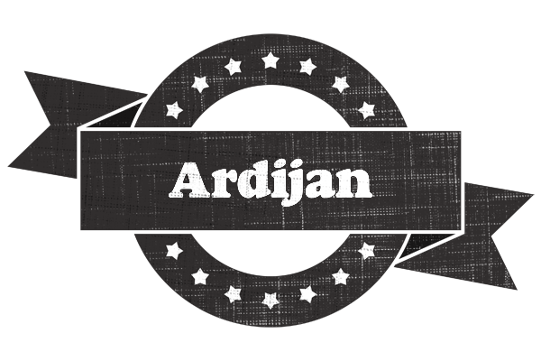 Ardijan grunge logo