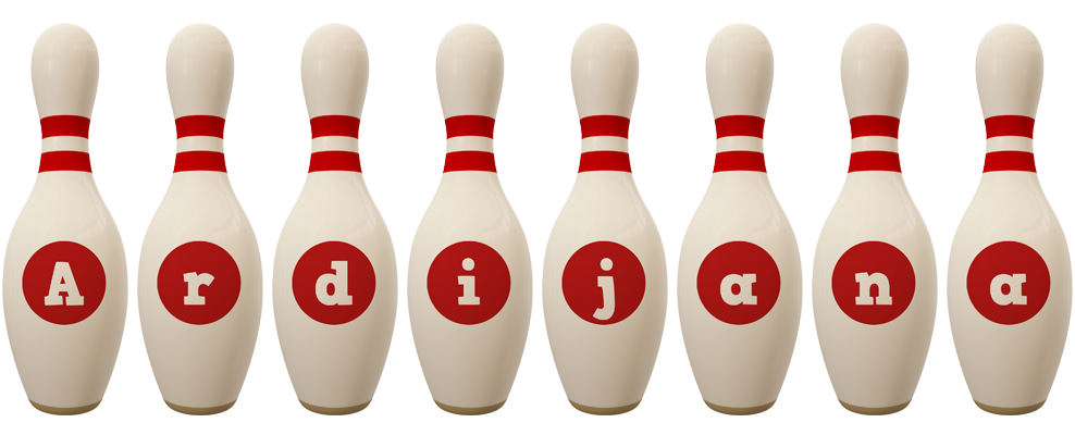 Ardijana bowling-pin logo