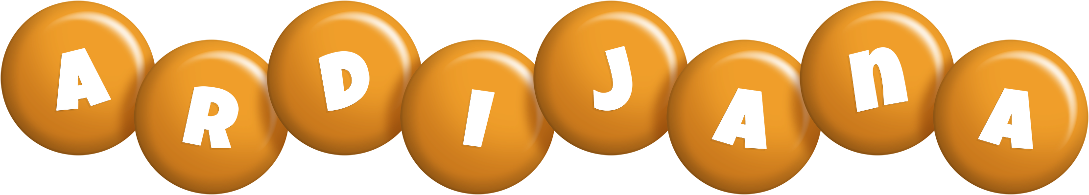 Ardijana candy-orange logo