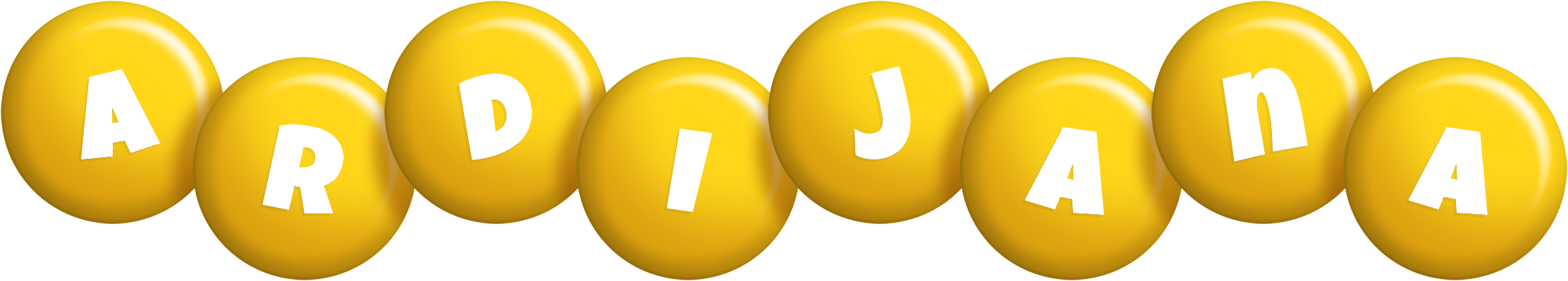 Ardijana candy-yellow logo