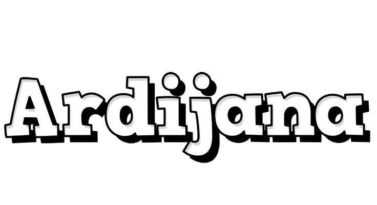 Ardijana snowing logo