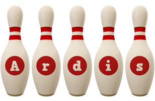 Ardis bowling-pin logo