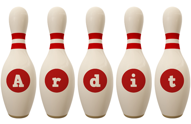 Ardit bowling-pin logo