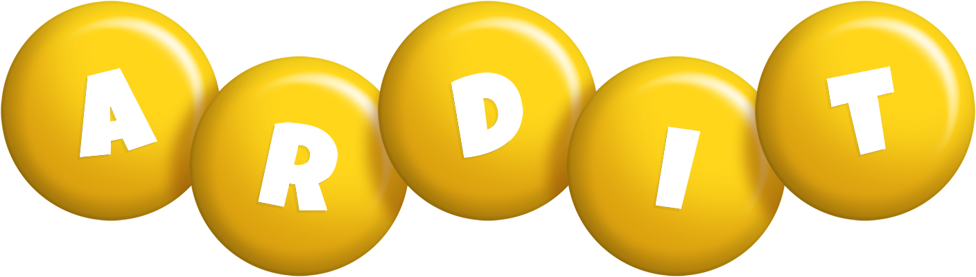 Ardit candy-yellow logo