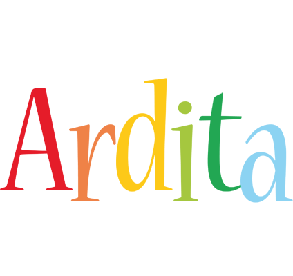 Ardita birthday logo