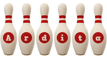 Ardita bowling-pin logo