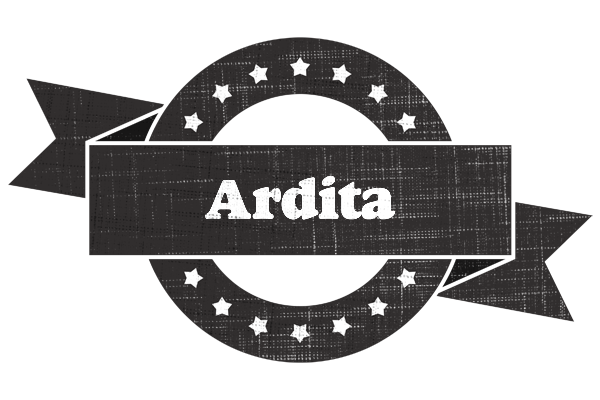Ardita grunge logo