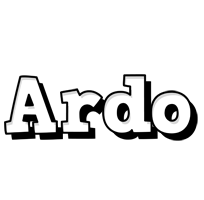 Ardo snowing logo