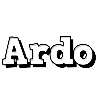 Ardo snowing logo