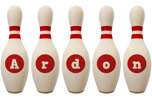 Ardon bowling-pin logo