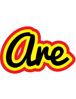 Are flaming logo