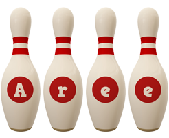 Aree bowling-pin logo