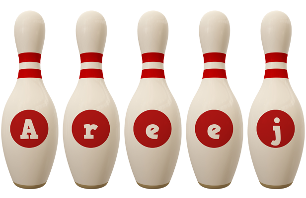Areej bowling-pin logo