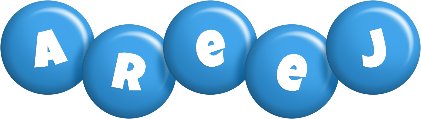 Areej candy-blue logo