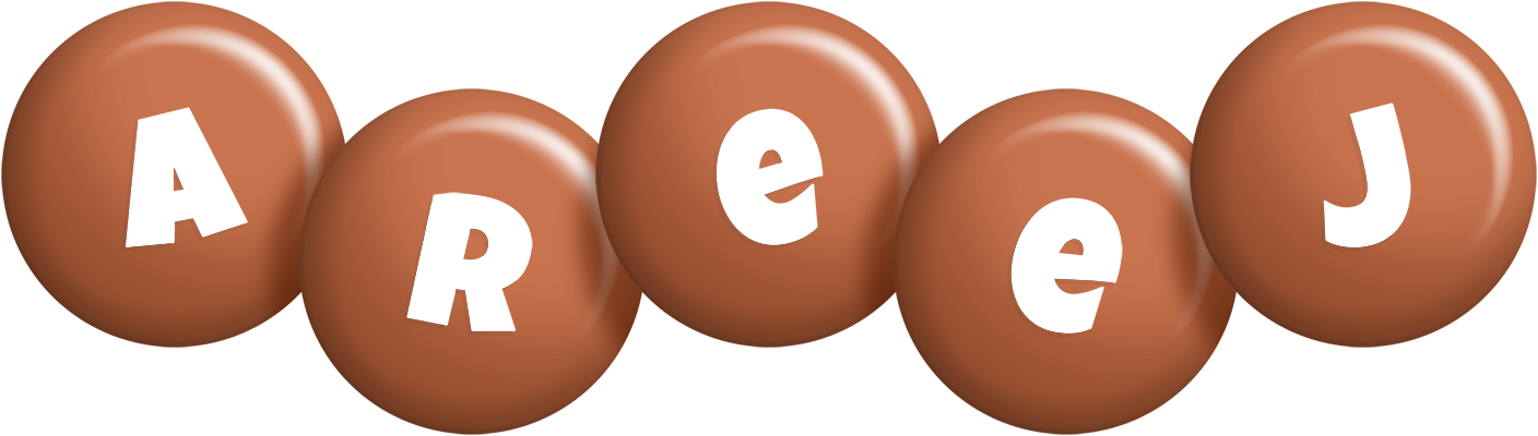 Areej candy-brown logo