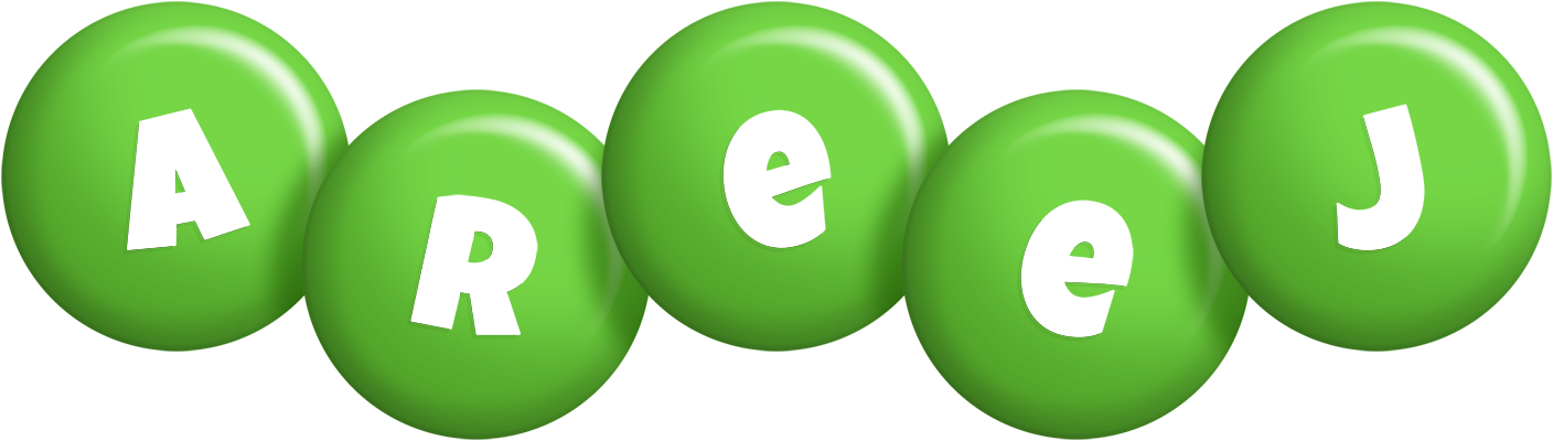 Areej candy-green logo