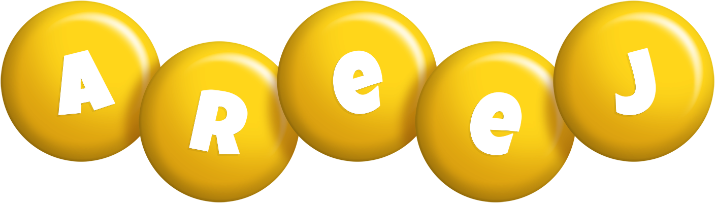 Areej candy-yellow logo