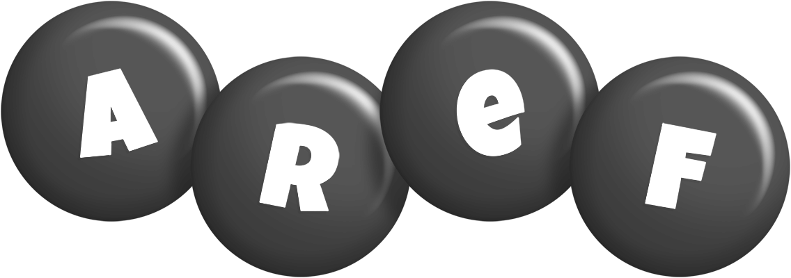 Aref candy-black logo