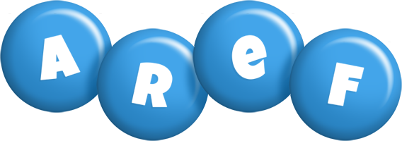 Aref candy-blue logo