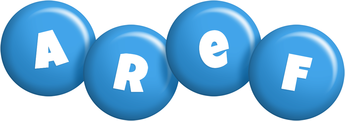 Aref candy-blue logo