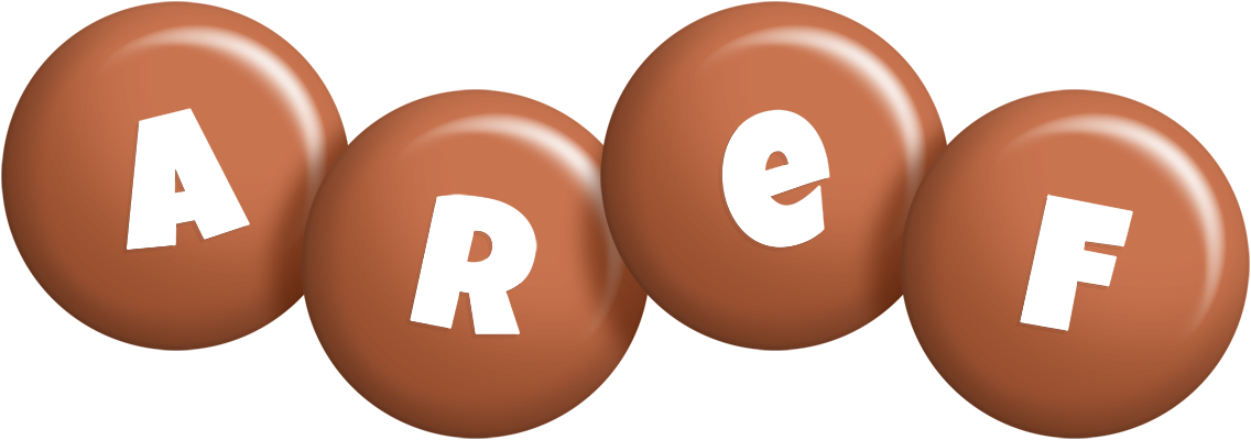 Aref candy-brown logo