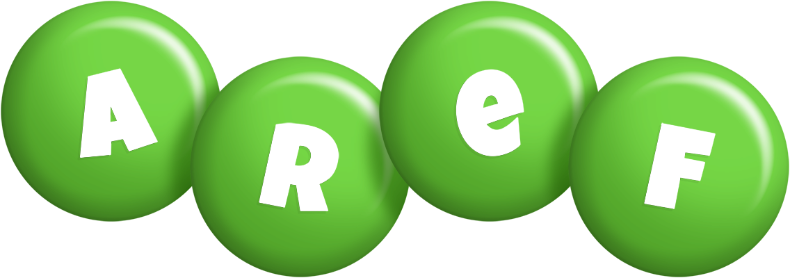 Aref candy-green logo