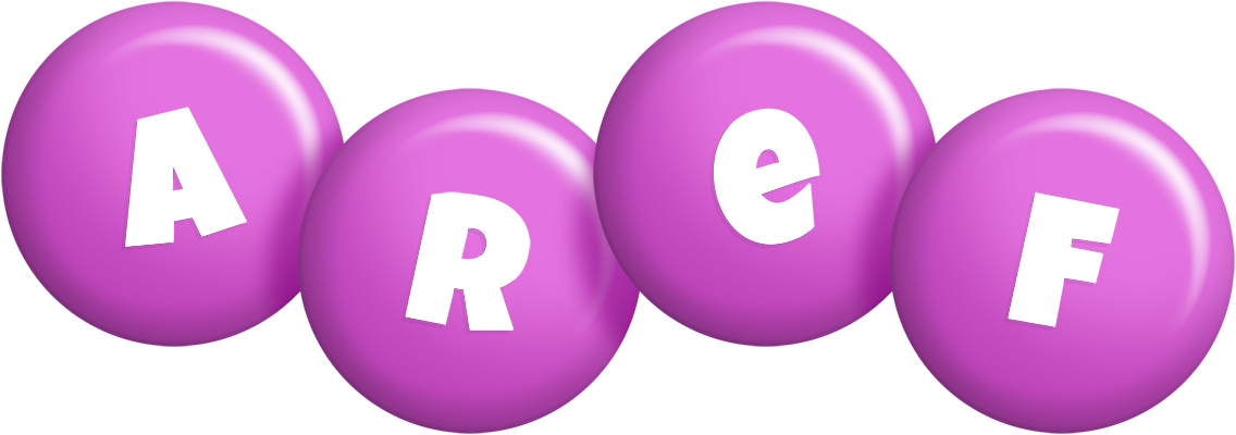 Aref candy-purple logo