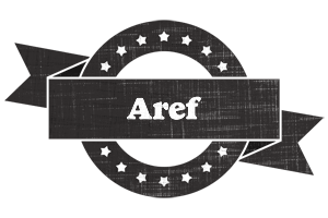 Aref grunge logo