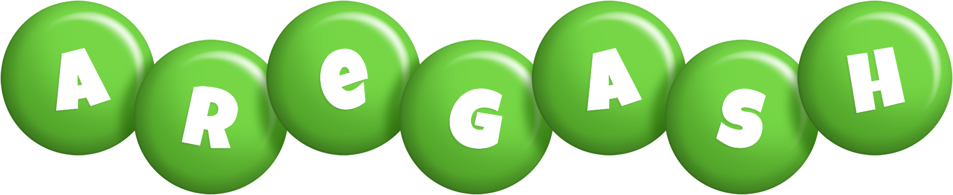 Aregash candy-green logo