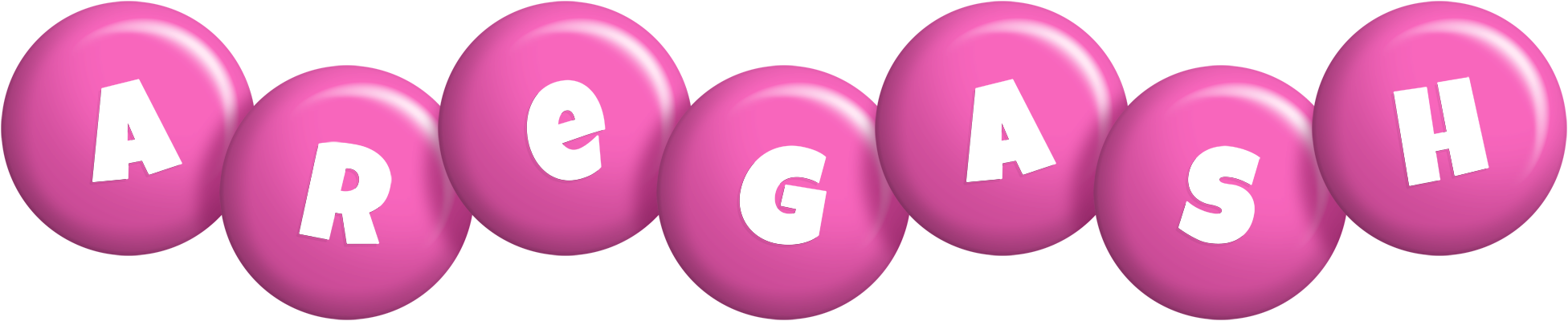 Aregash candy-pink logo