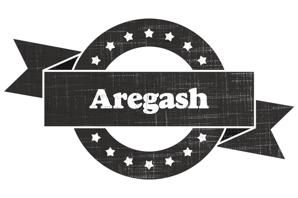 Aregash grunge logo