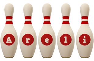 Areli bowling-pin logo