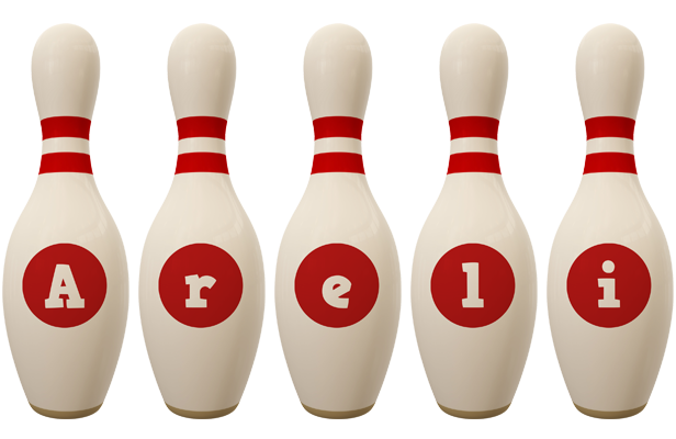 Areli bowling-pin logo