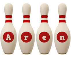 Aren bowling-pin logo