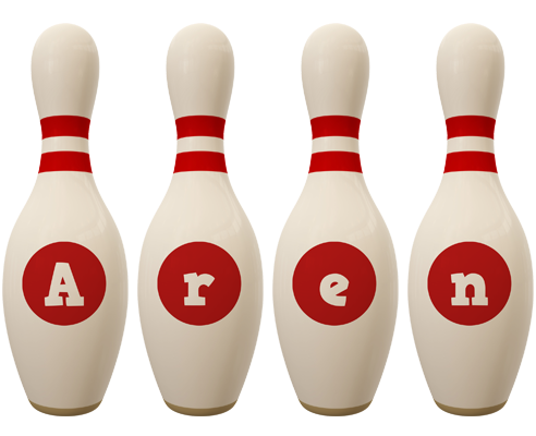 Aren bowling-pin logo