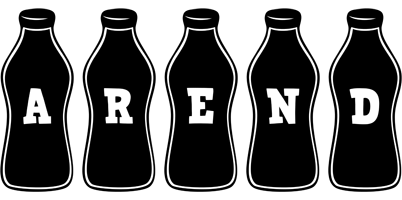 Arend bottle logo