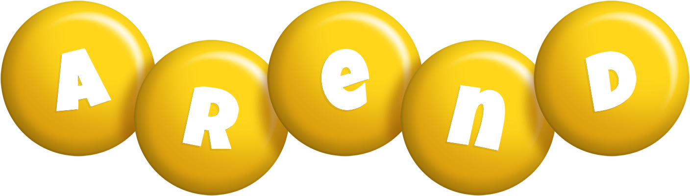 Arend candy-yellow logo
