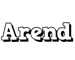 Arend snowing logo