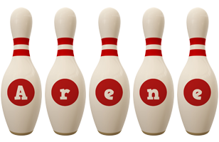 Arene bowling-pin logo