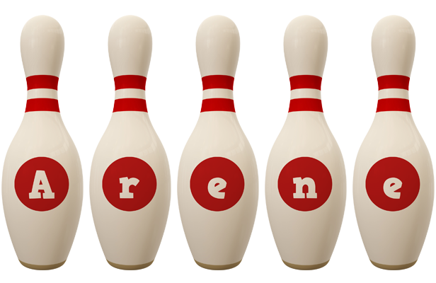 Arene bowling-pin logo