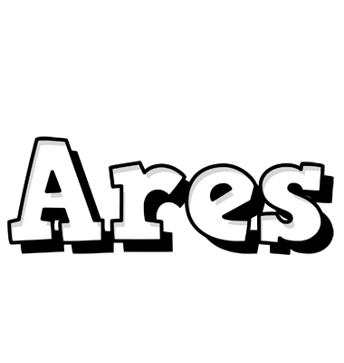 Ares snowing logo