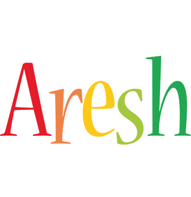 Aresh birthday logo