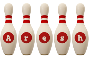 Aresh bowling-pin logo