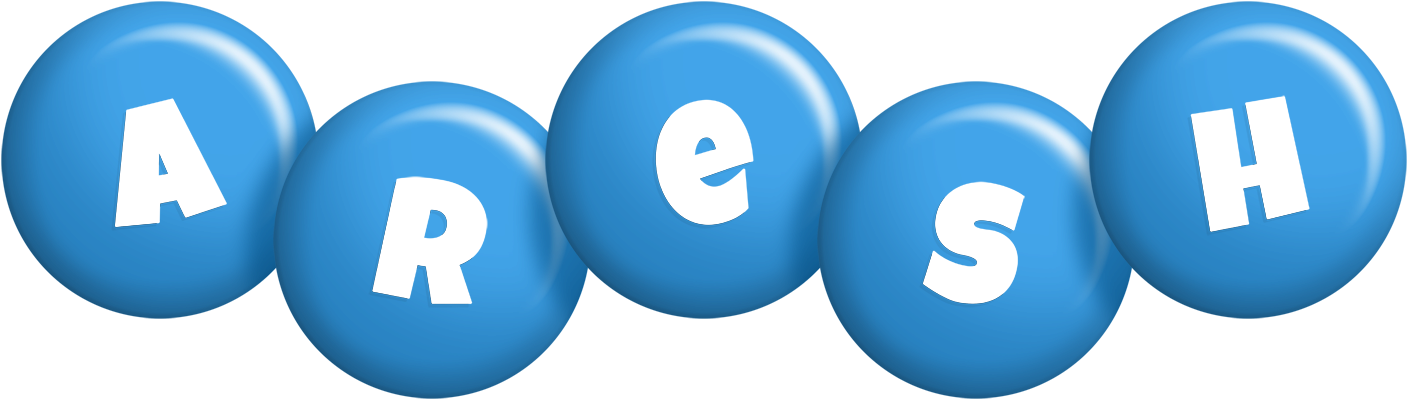 Aresh candy-blue logo