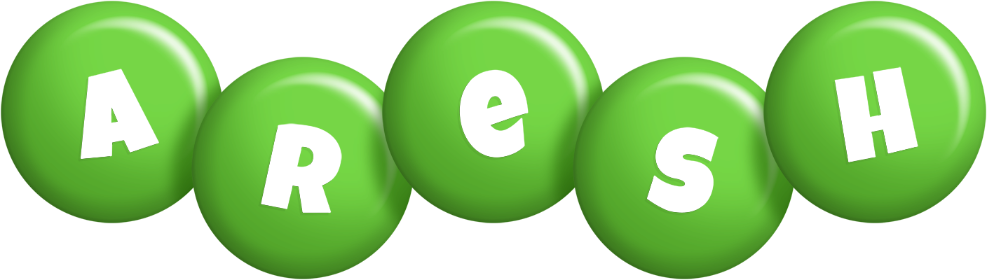 Aresh candy-green logo